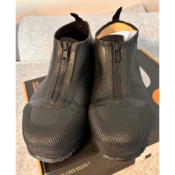 Bogs Overshoe Zip Comp Toe Waterproof Boot Black Size US10 M EUR43 unisex